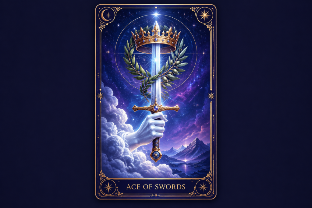 Ace of Swords Tarot Card – Hero