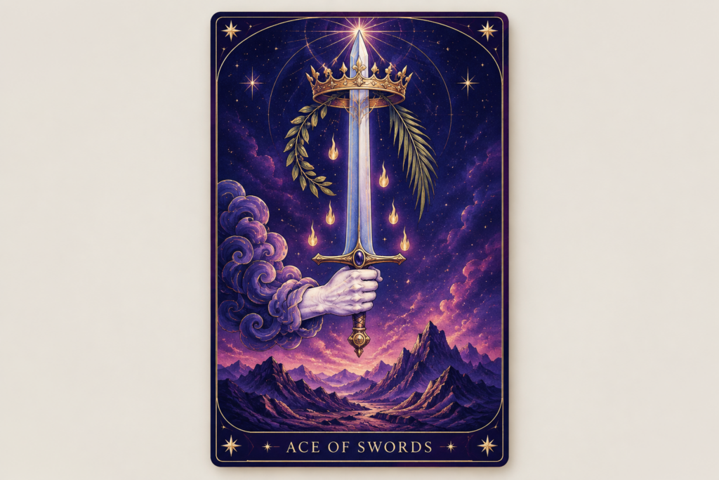 Ace of Swords Tarot Card Hero