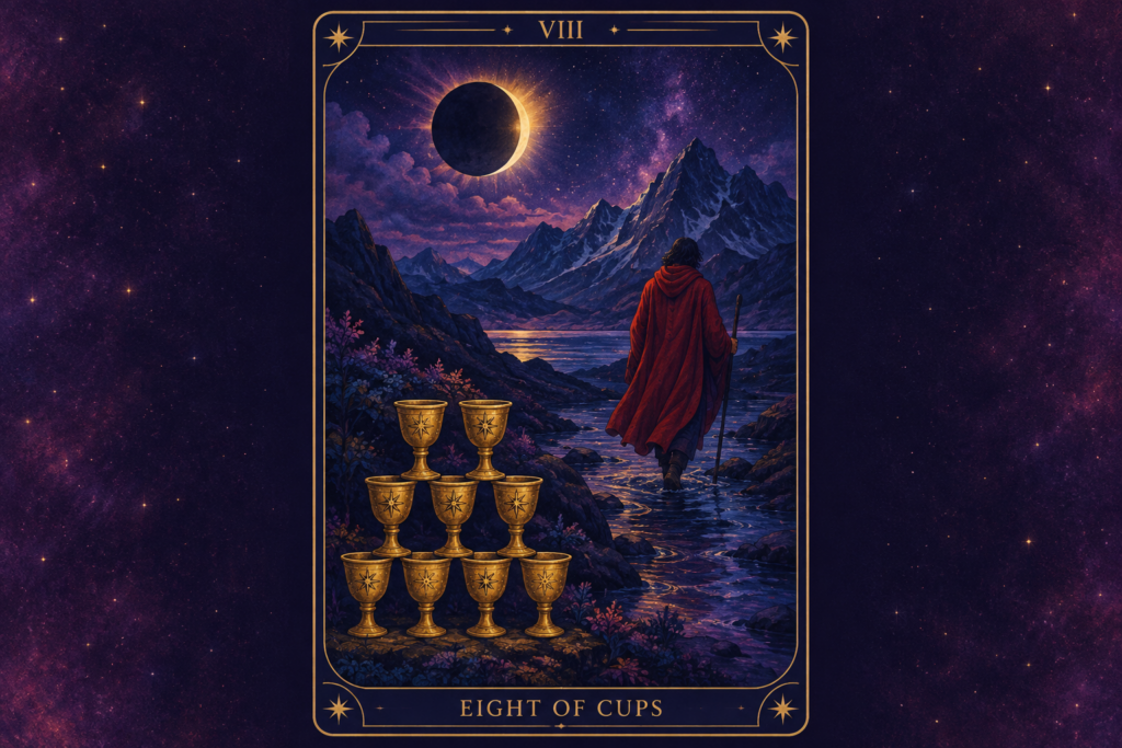 Eight of Cups Tarot Card – Feelings Hero