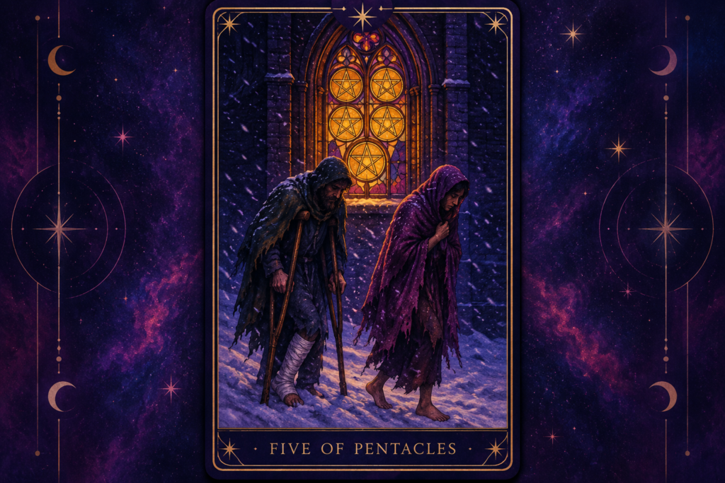 Five of Pentacles Tarot Card – Love & Feelings