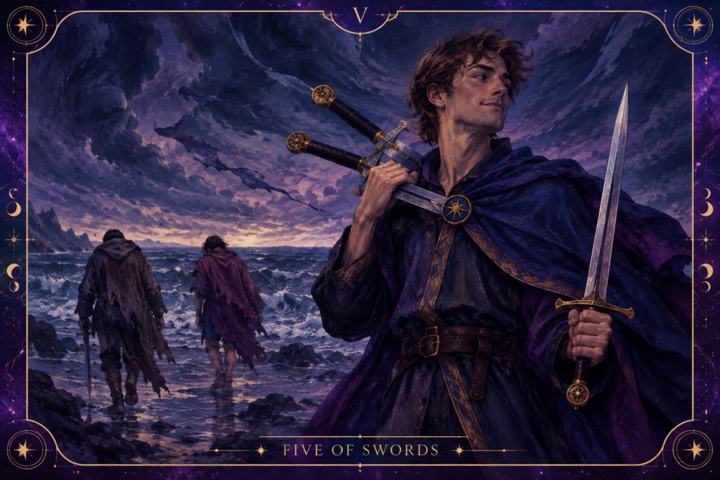 Five of Swords Tarot Card – Hero