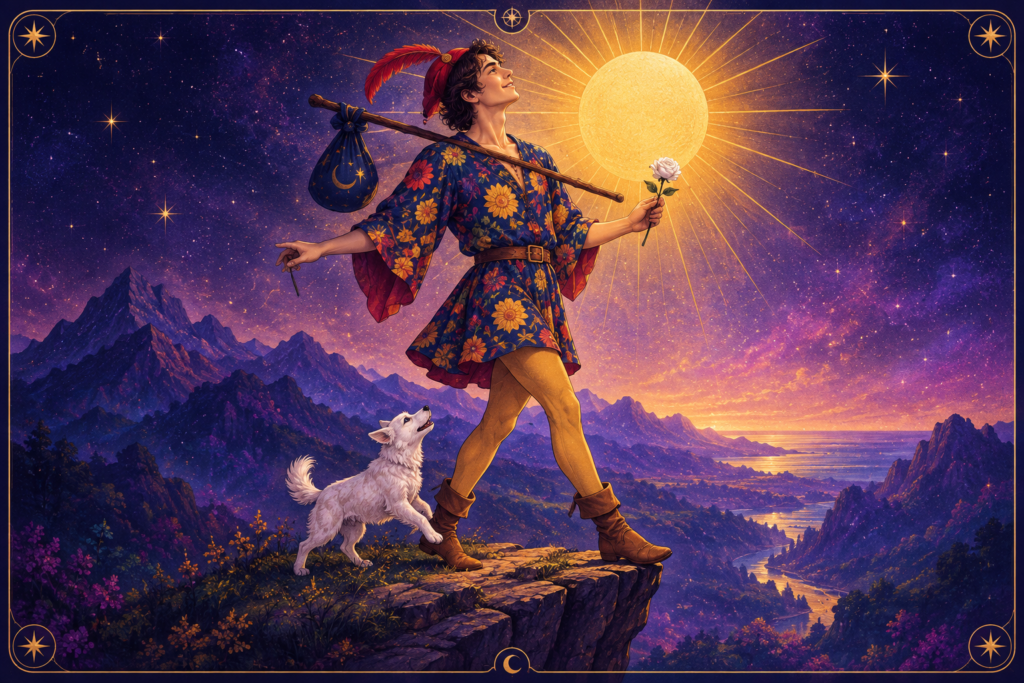 The Fool Tarot Card Person