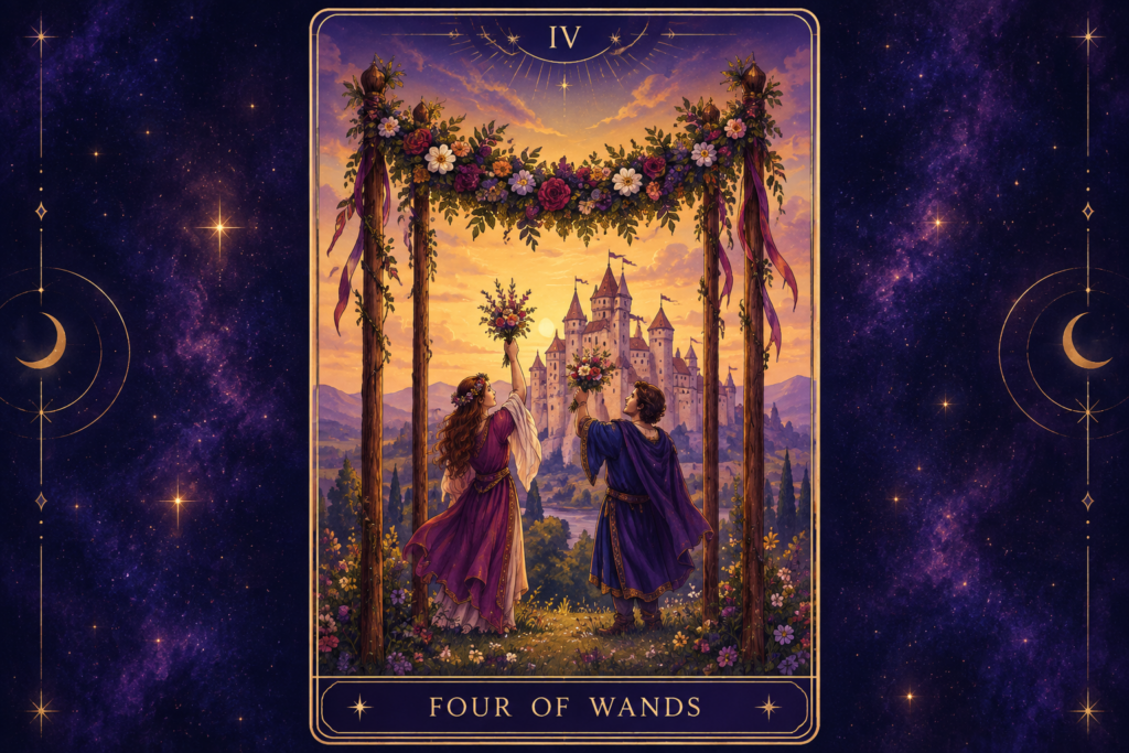Four of Wands Love Feelings