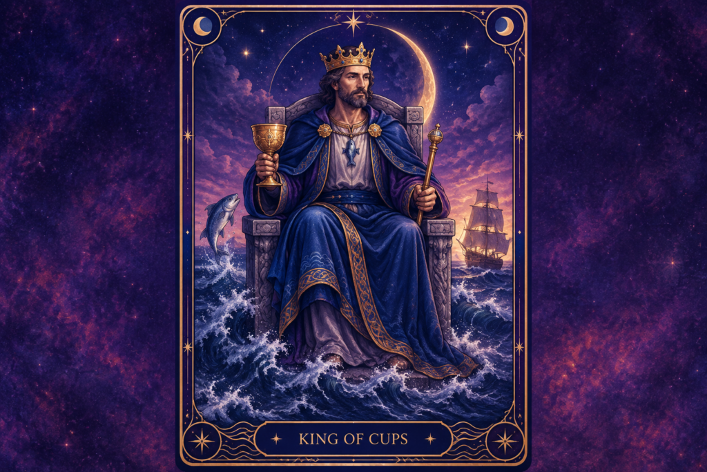 King of Cups Tarot Card – Love & Feelings
