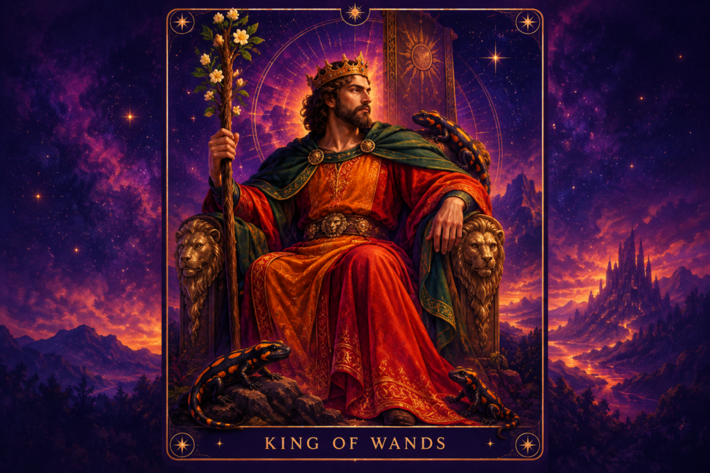 King of Wands Tarot Card Hero