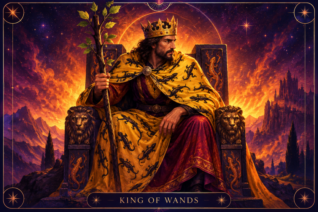 King of Wands Tarot Card – Love & Feelings