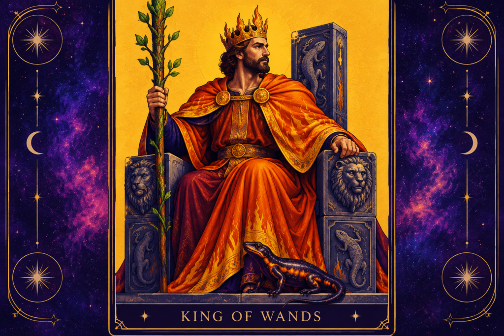 King of Wands Tarot Card Hero