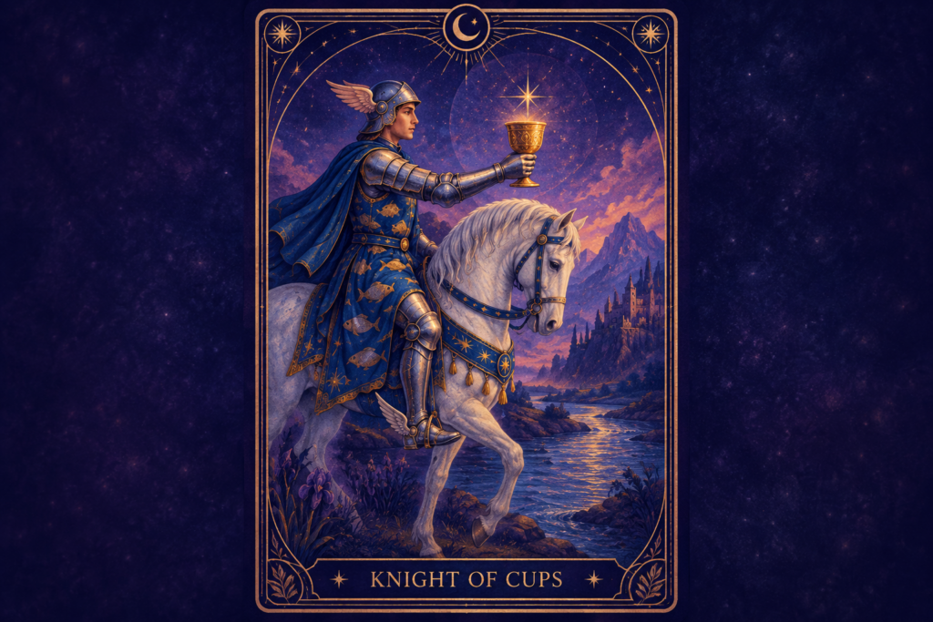 Knight of Cups Tarot Card Hero