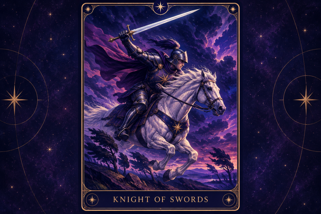 Knight of Swords Tarot Card