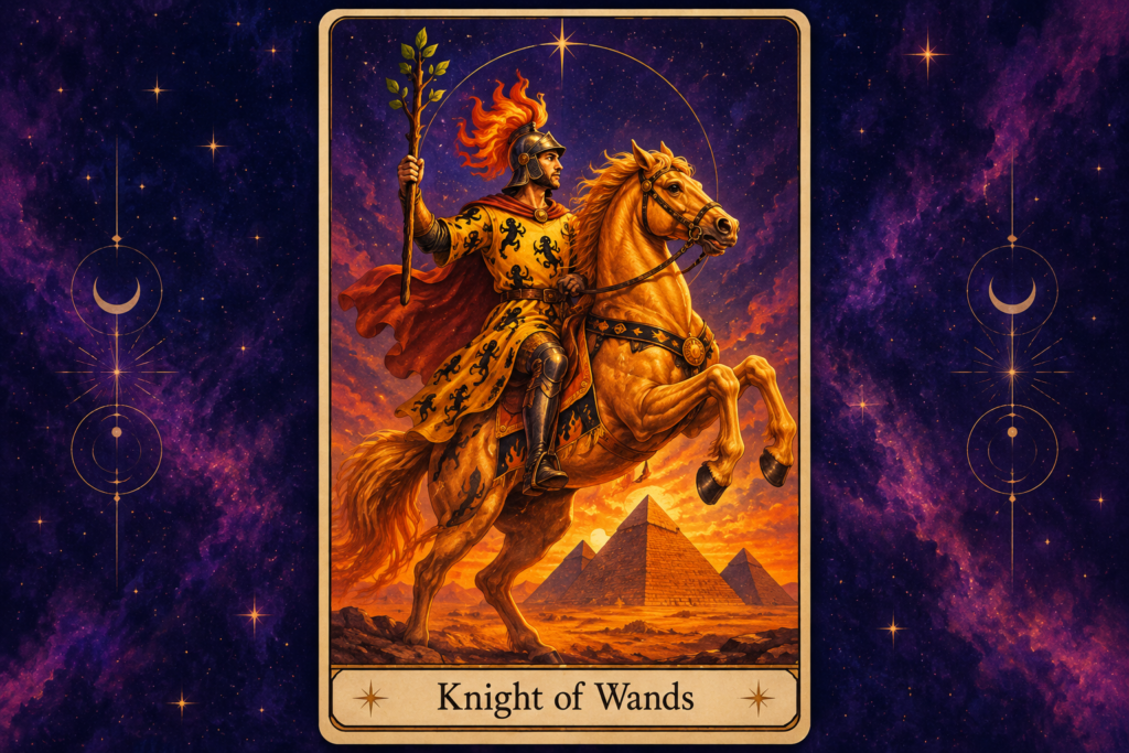Knight of Wands Tarot Card – Love Outcome Hero