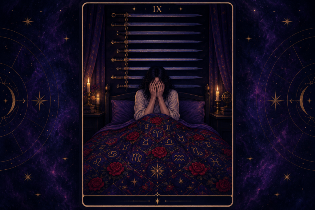 Nine of Swords Tarot Card – Love Outcome
