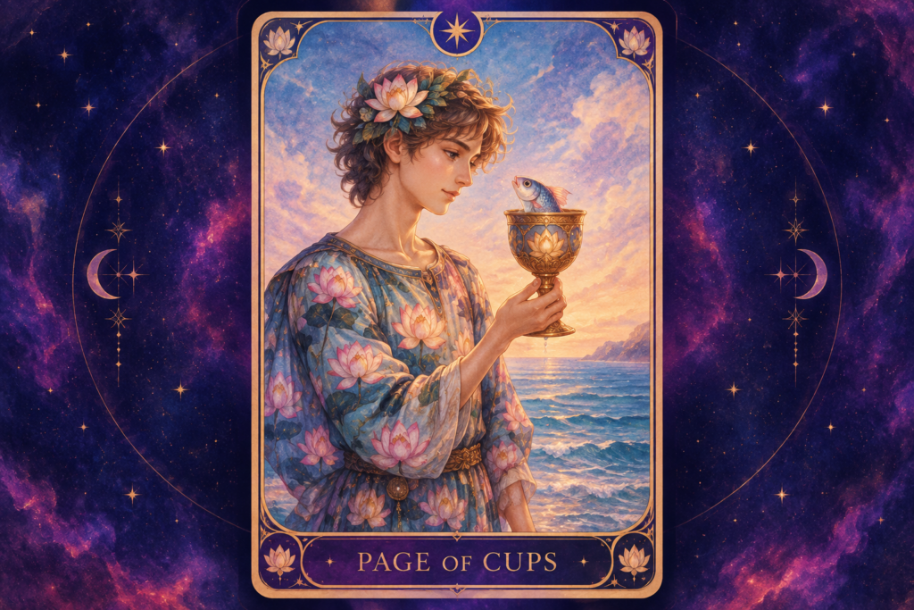 Page of Cups Tarot Card – Love & Feelings Hero