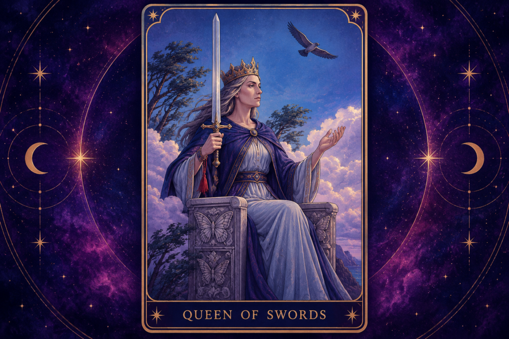 Queen of Swords Tarot Card