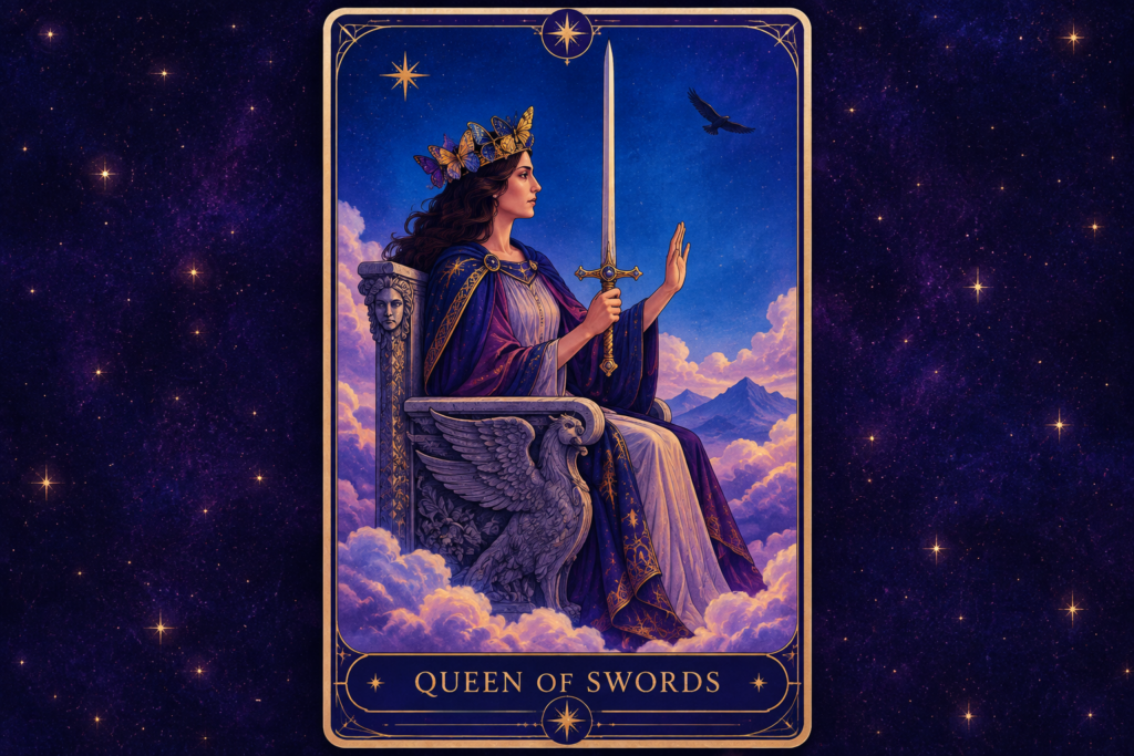 Queen of Swords Tarot Card