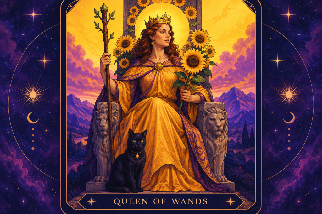 Queen of Wands Tarot Card