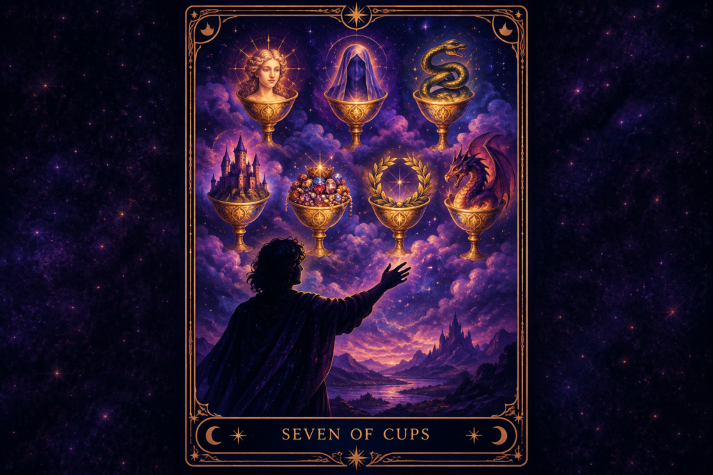 Seven of Cups Tarot Card