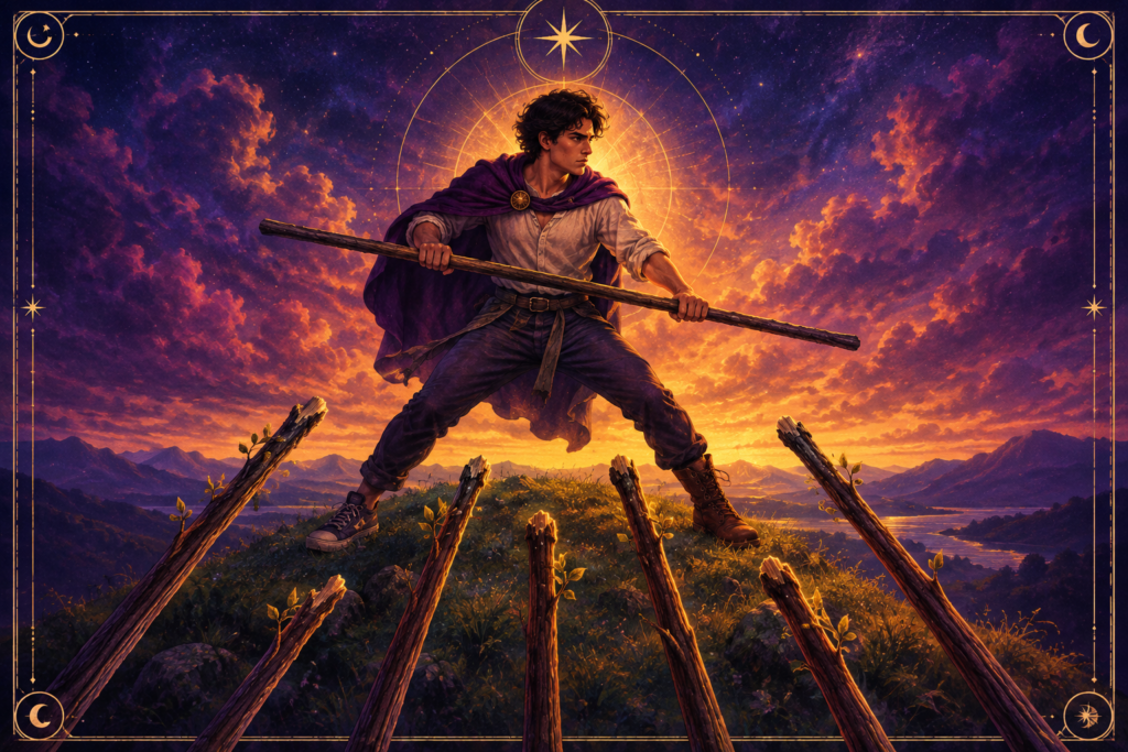 Seven of Wands Love Feelings Hero