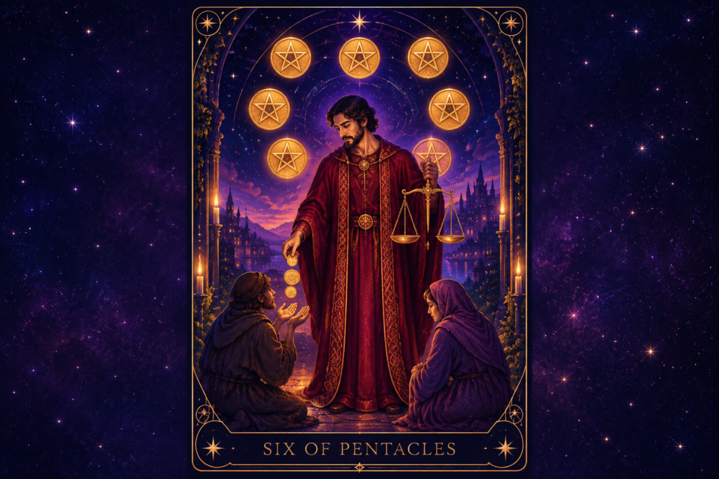 Six of Pentacles Love Outcome