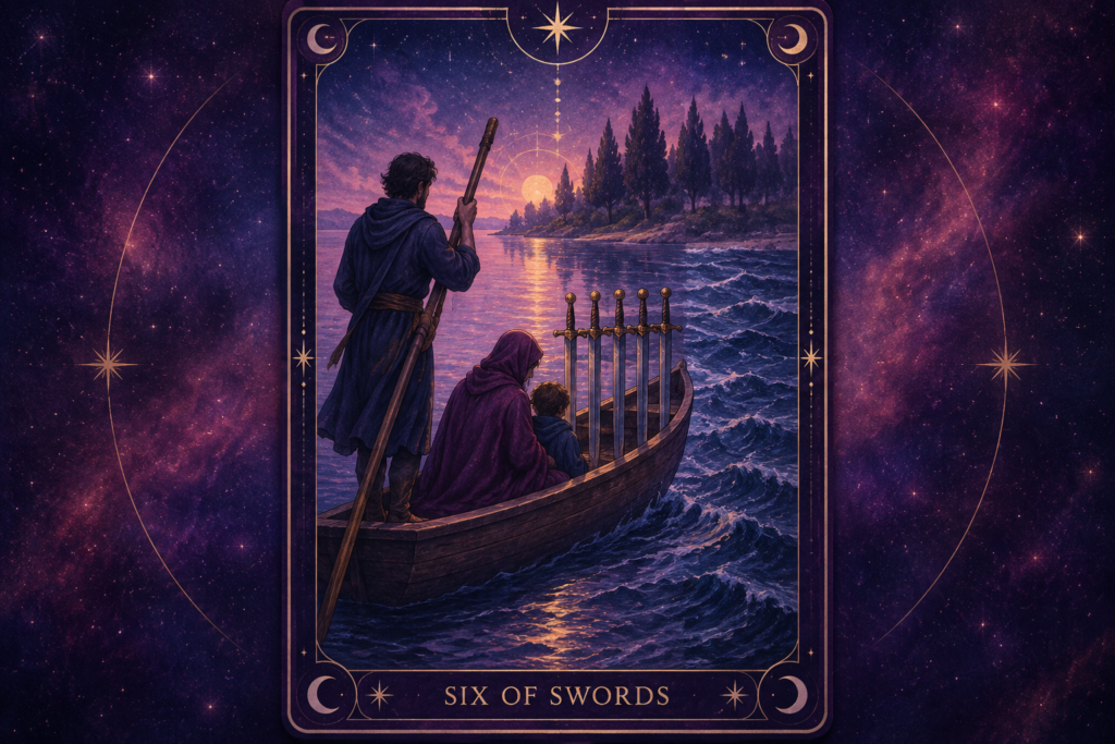 Six of Swords Tarot Card
