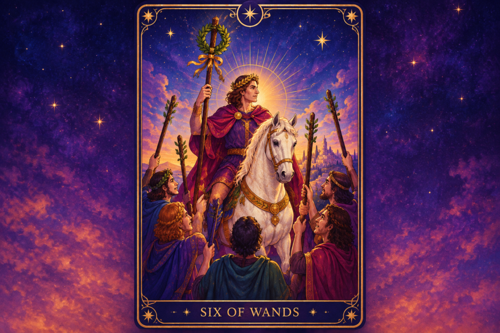 Six of Wands Love Feelings Hero
