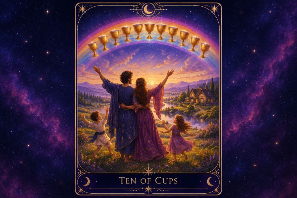 Ten of Cups Tarot Card Hero