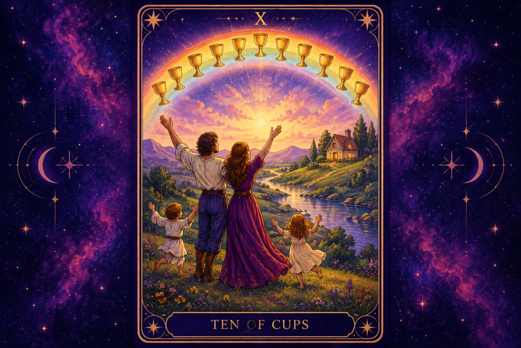 Ten of Cups Love Outcome