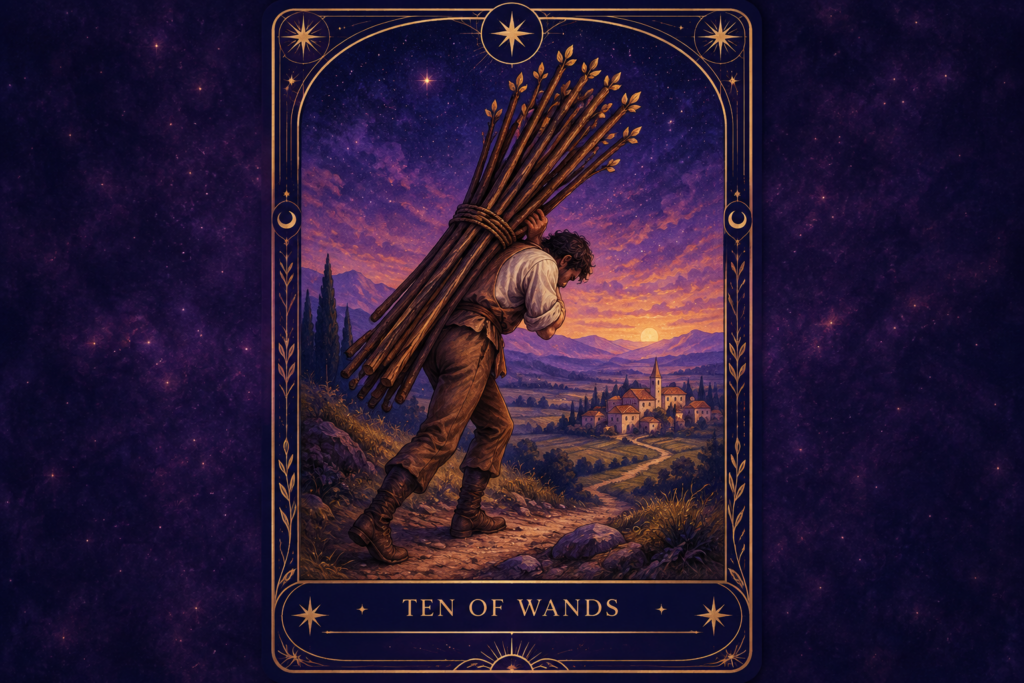 Ten of Wands Love Outcome