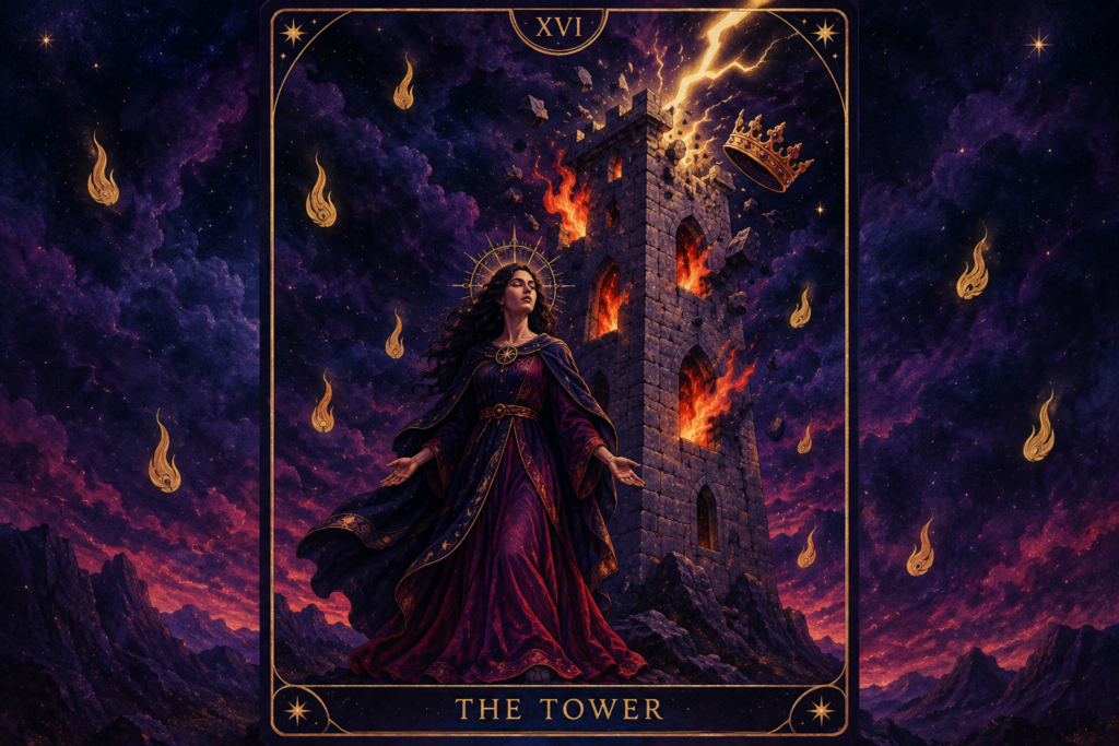 Tower Tarot Card Person