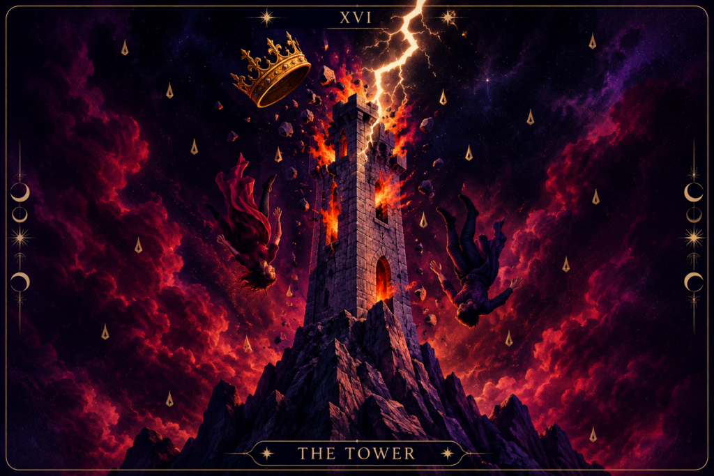 The Tower Tarot Card – Love Outcome Hero