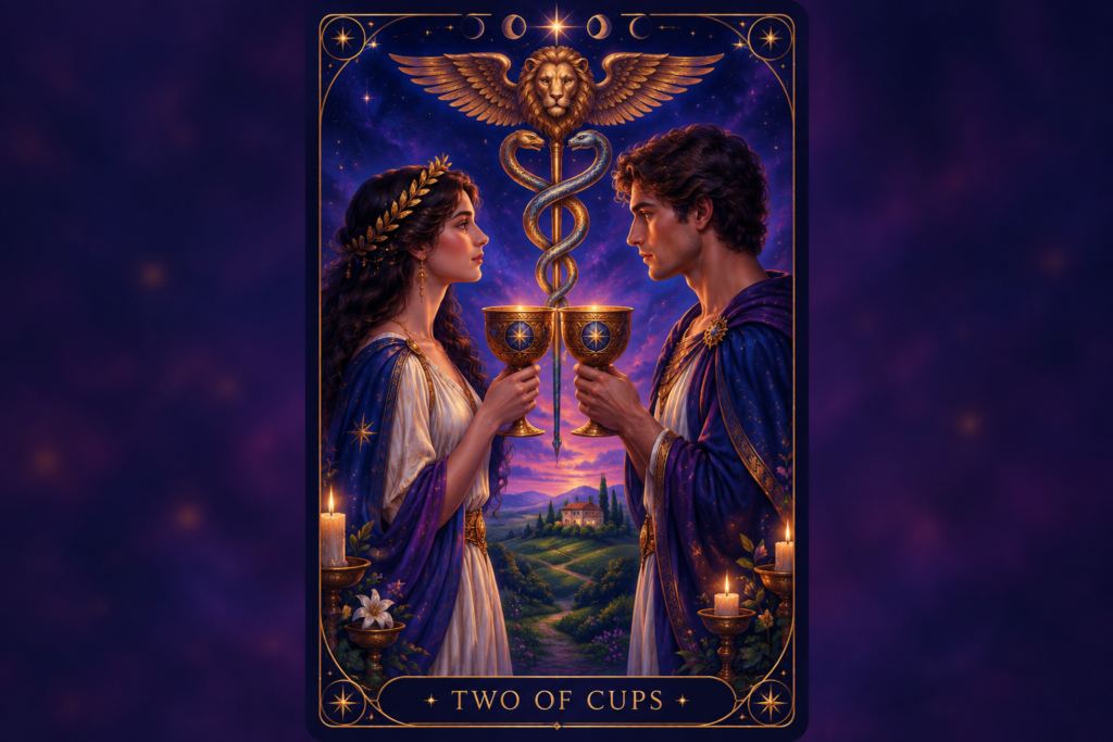 Two of Cups Tarot Card – Love Outcome