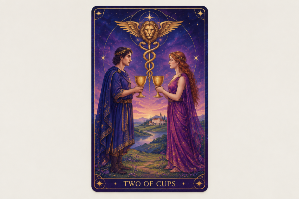 Two of Cups Tarot Card