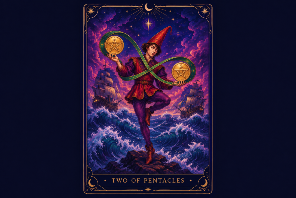 Two of Pentacles Tarot Card
