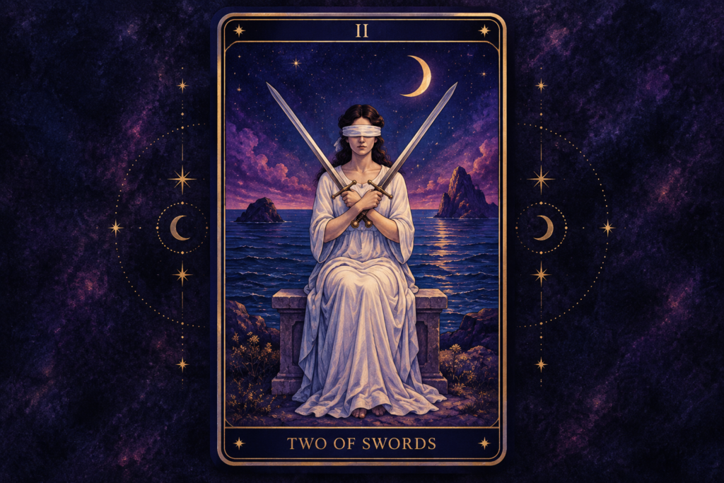 Two of Swords Tarot Card Hero