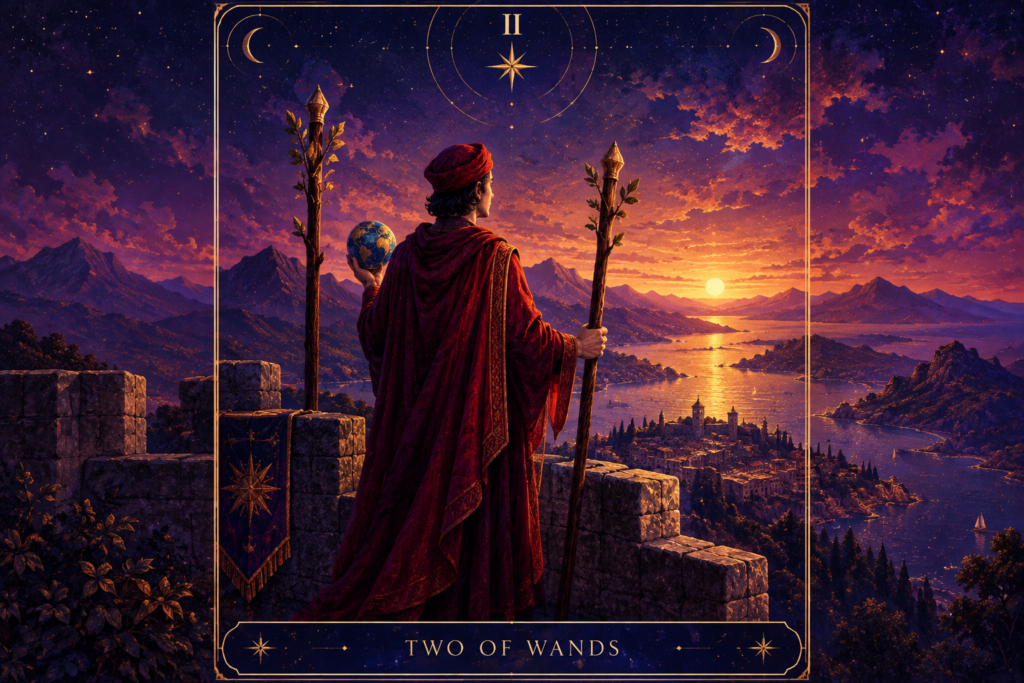 Two of Wands Tarot Card – Love & Feelings