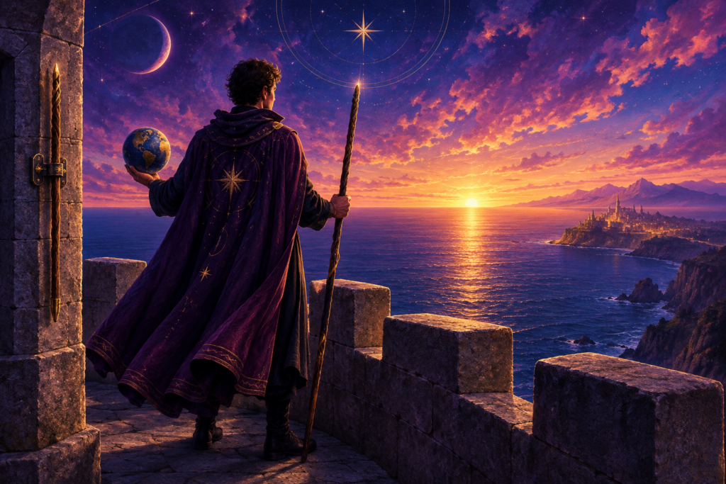 Two of Wands Tarot Card Hero
