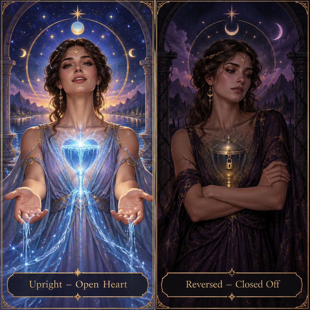 Ace of Cups Upright vs Reversed Person