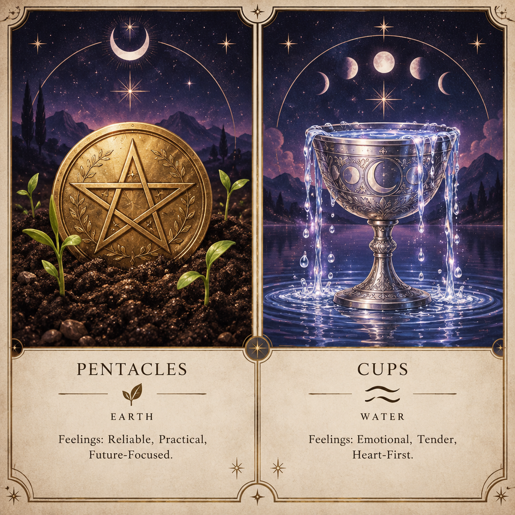 Earth vs Water Feelings Comparison