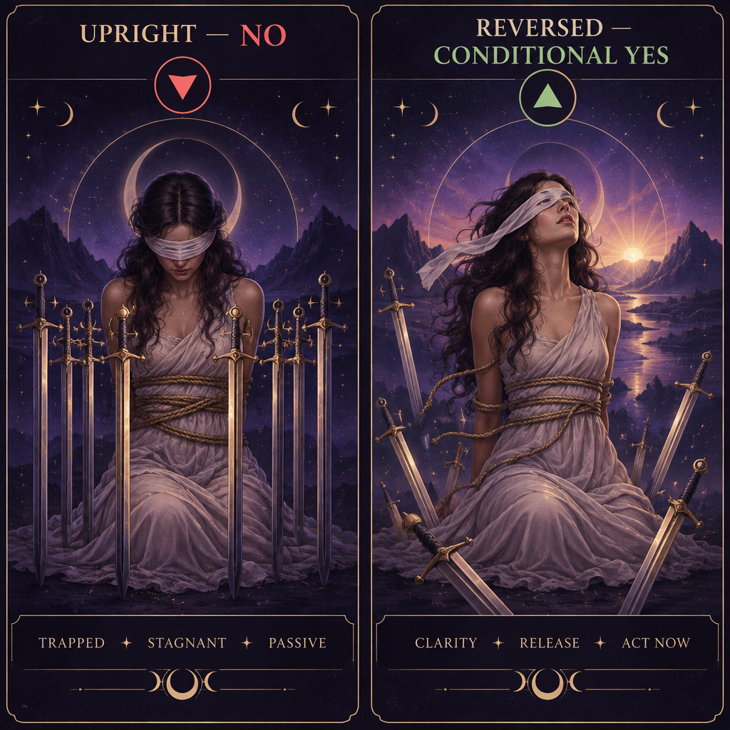 Upright vs Reversed Yes or No Verdict