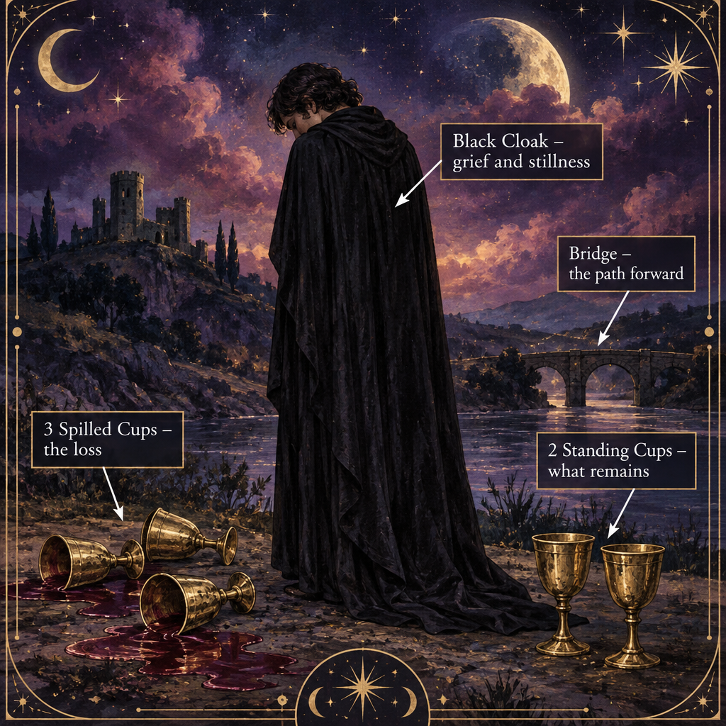 Five of Cups Symbolism Breakdown