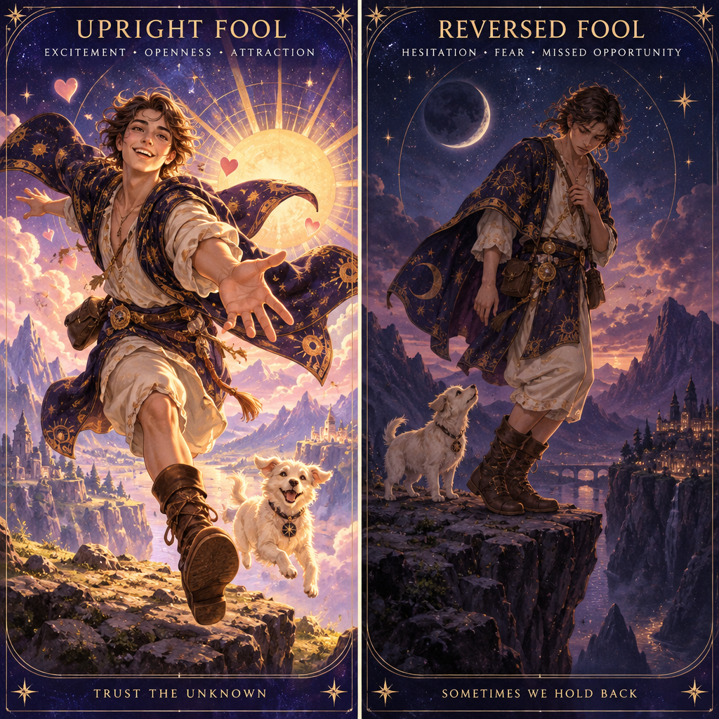 Upright vs Reversed Fool Feelings Comparison