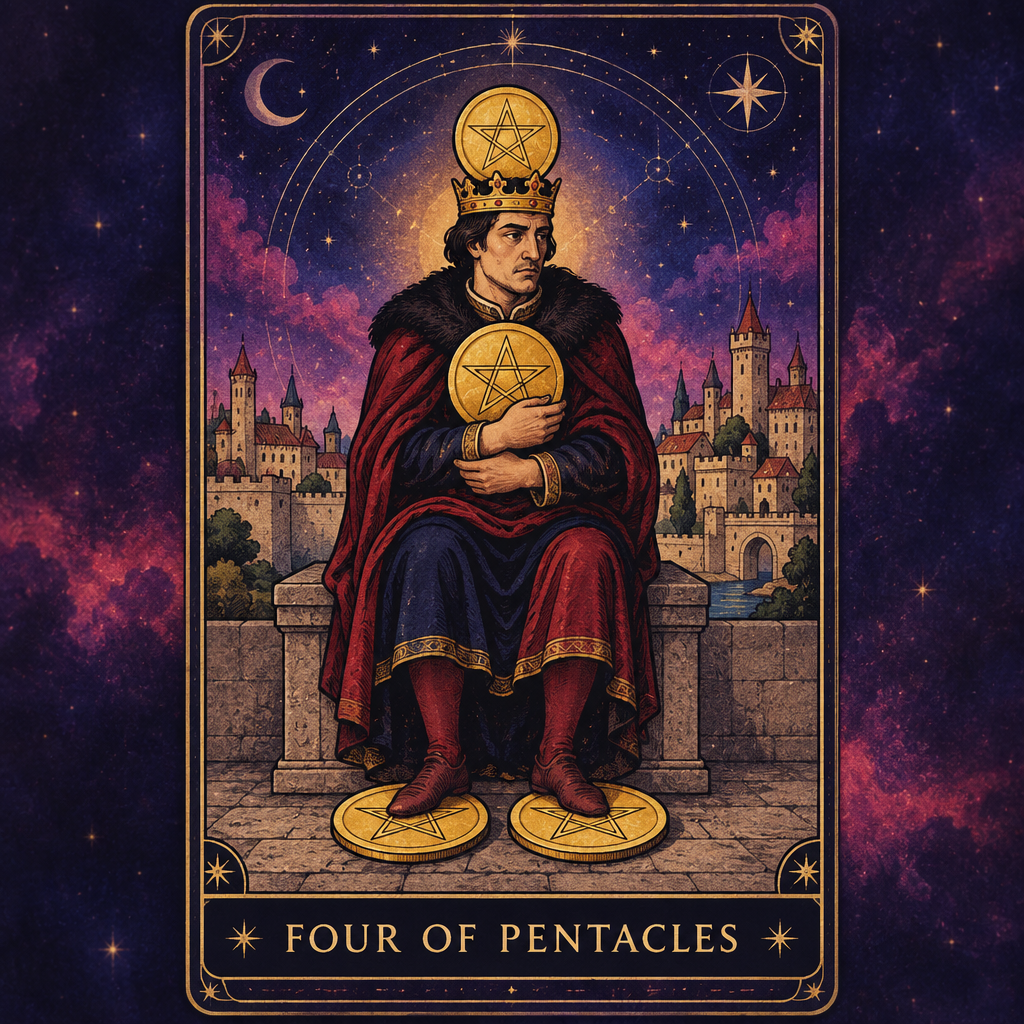 Four of Pentacles Tarot Card
