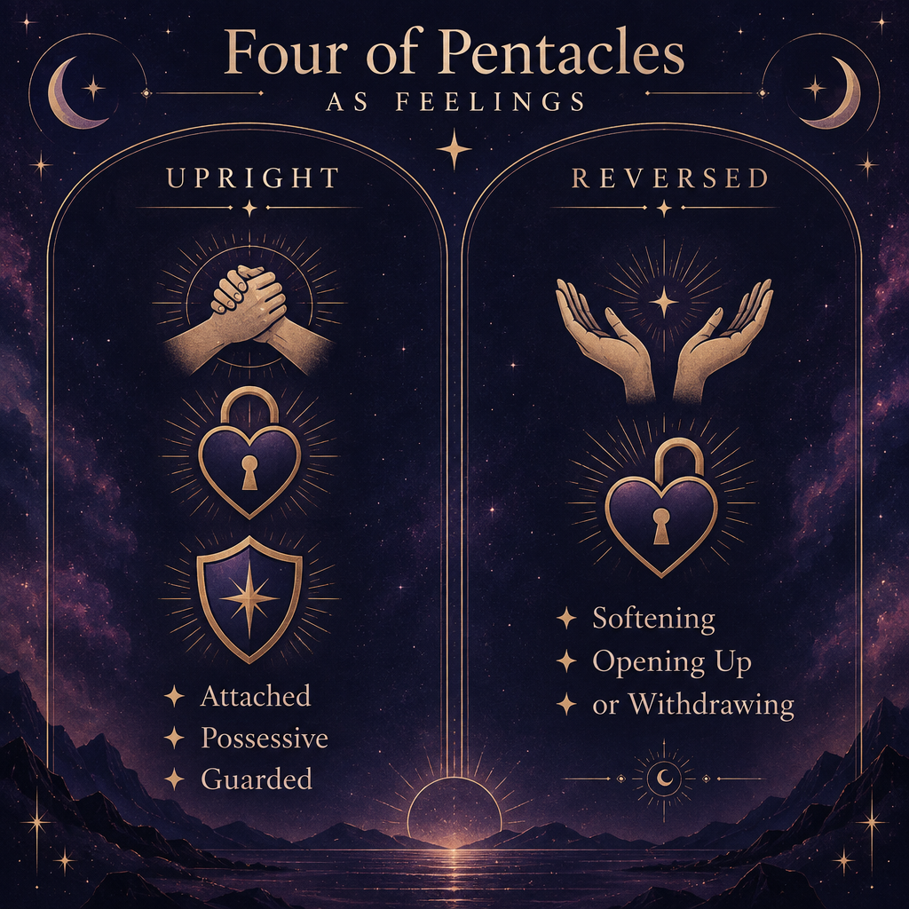 Upright vs Reversed Feelings Chart