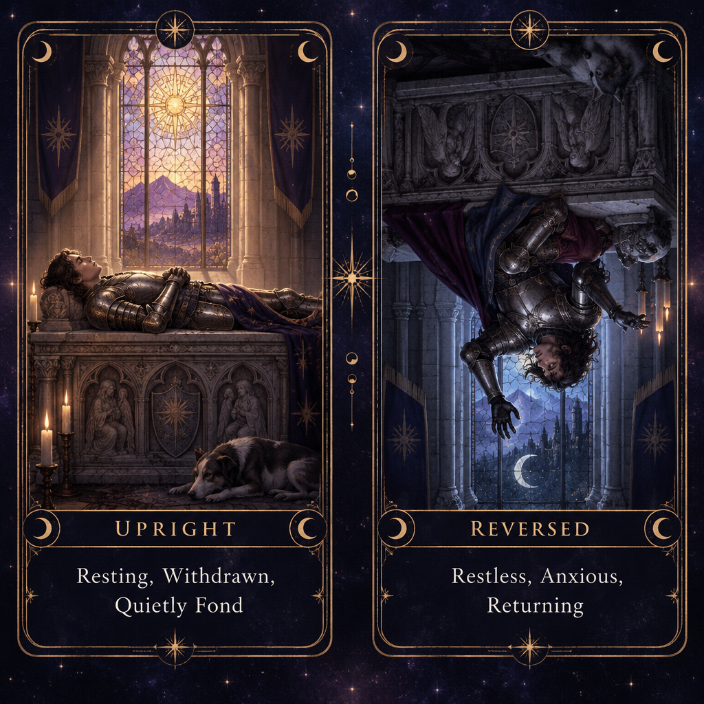 Upright vs Reversed Four of Swords Feelings