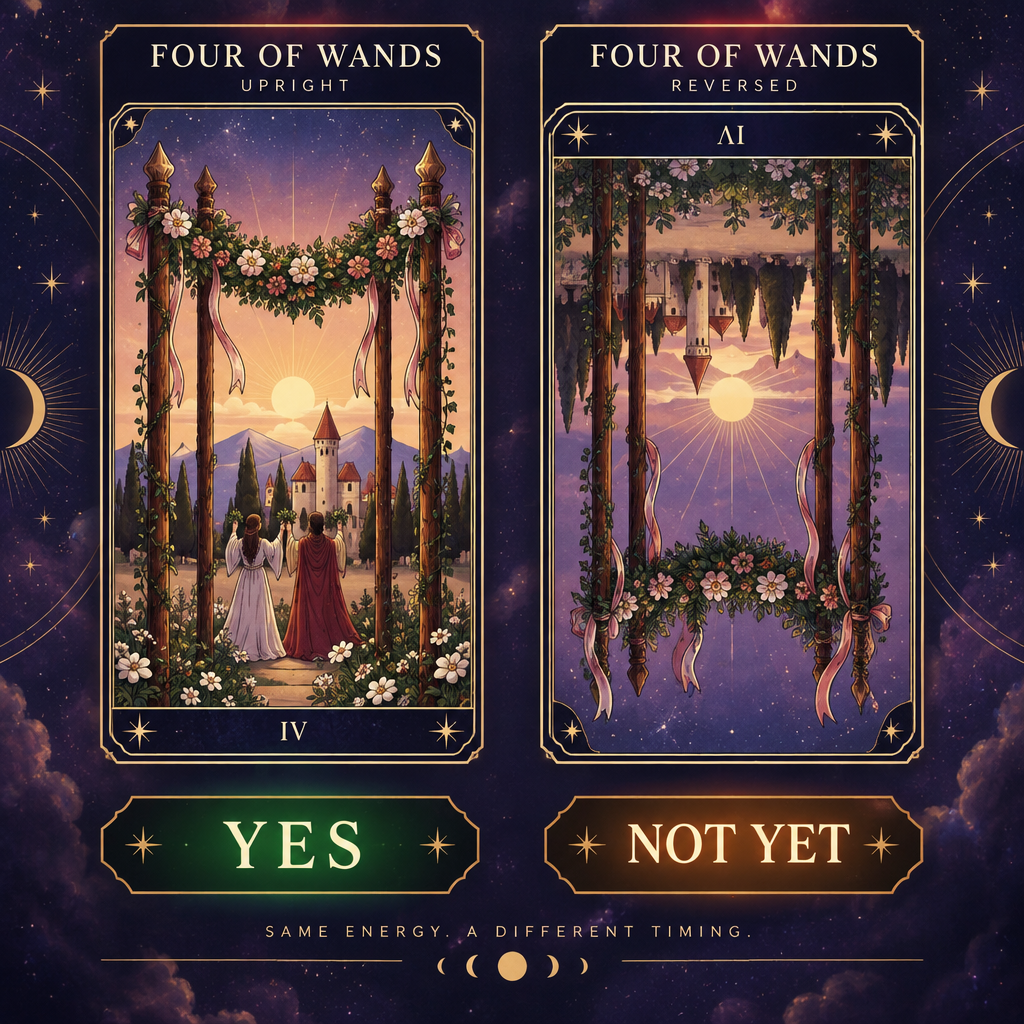 Upright vs Reversed Yes or No Verdict