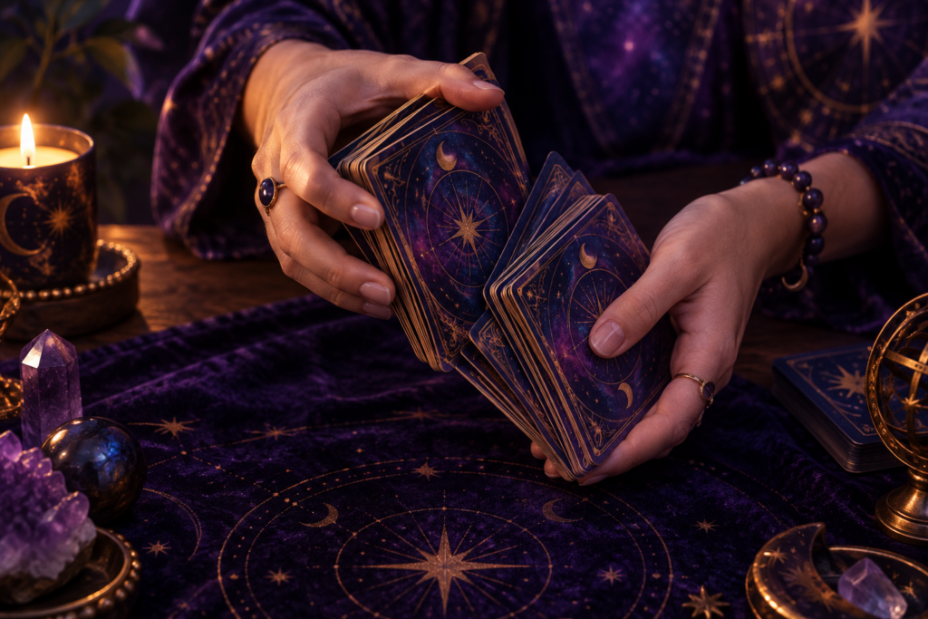 Tarot Card Shuffling Hero