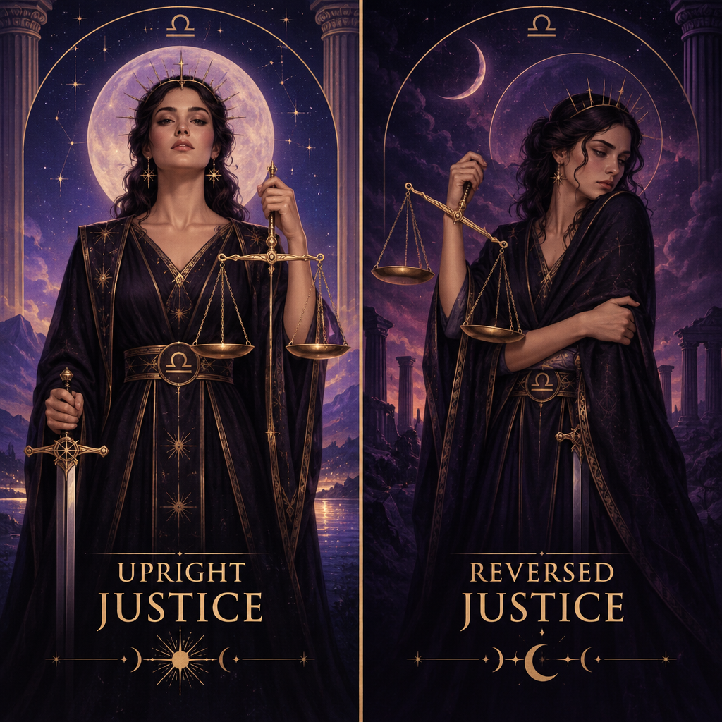 Upright vs Reversed Justice Personality