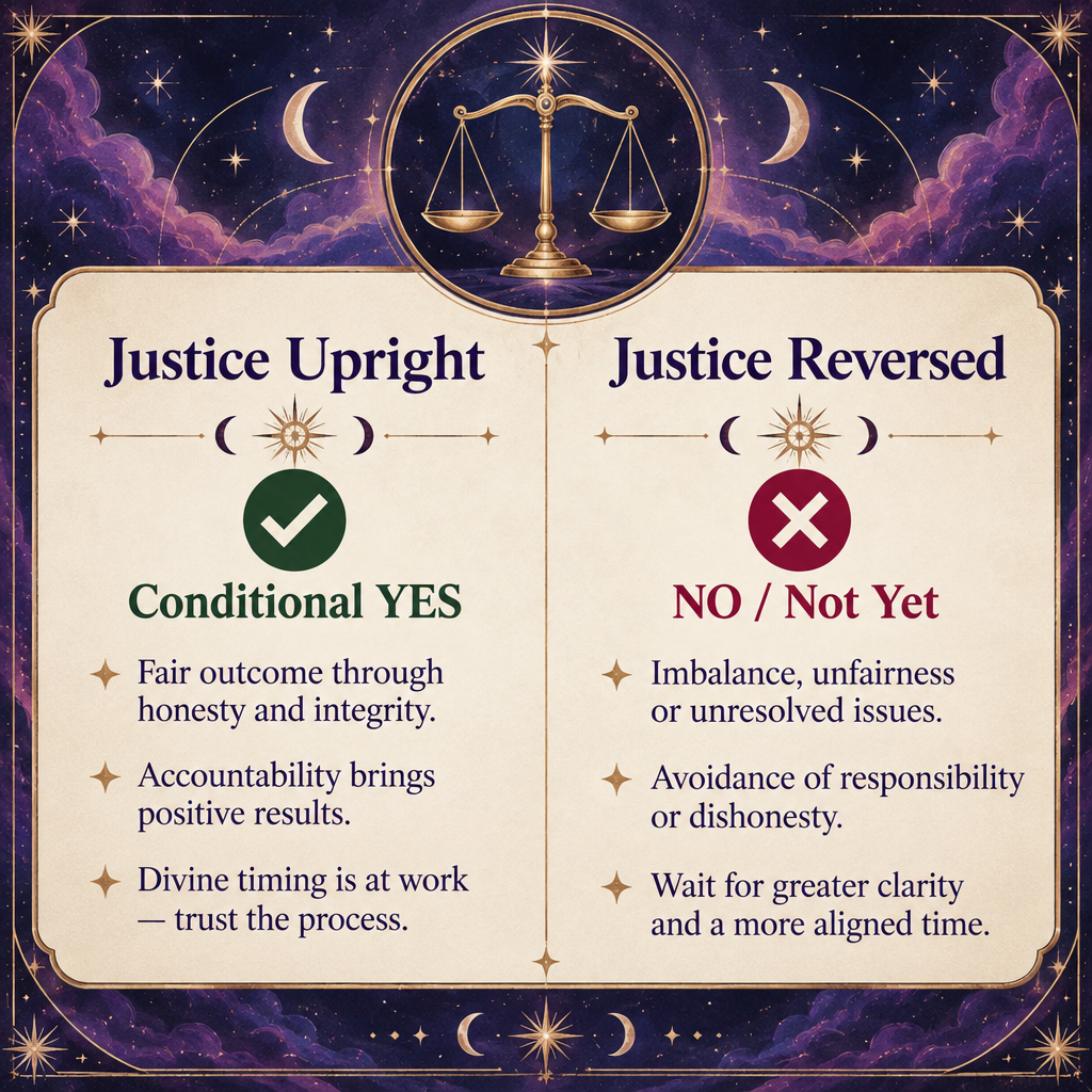 Justice Yes or No Chart
