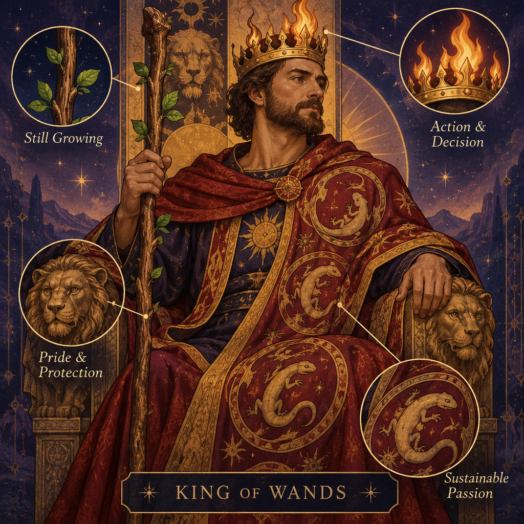 King of Wands Symbolism for Love