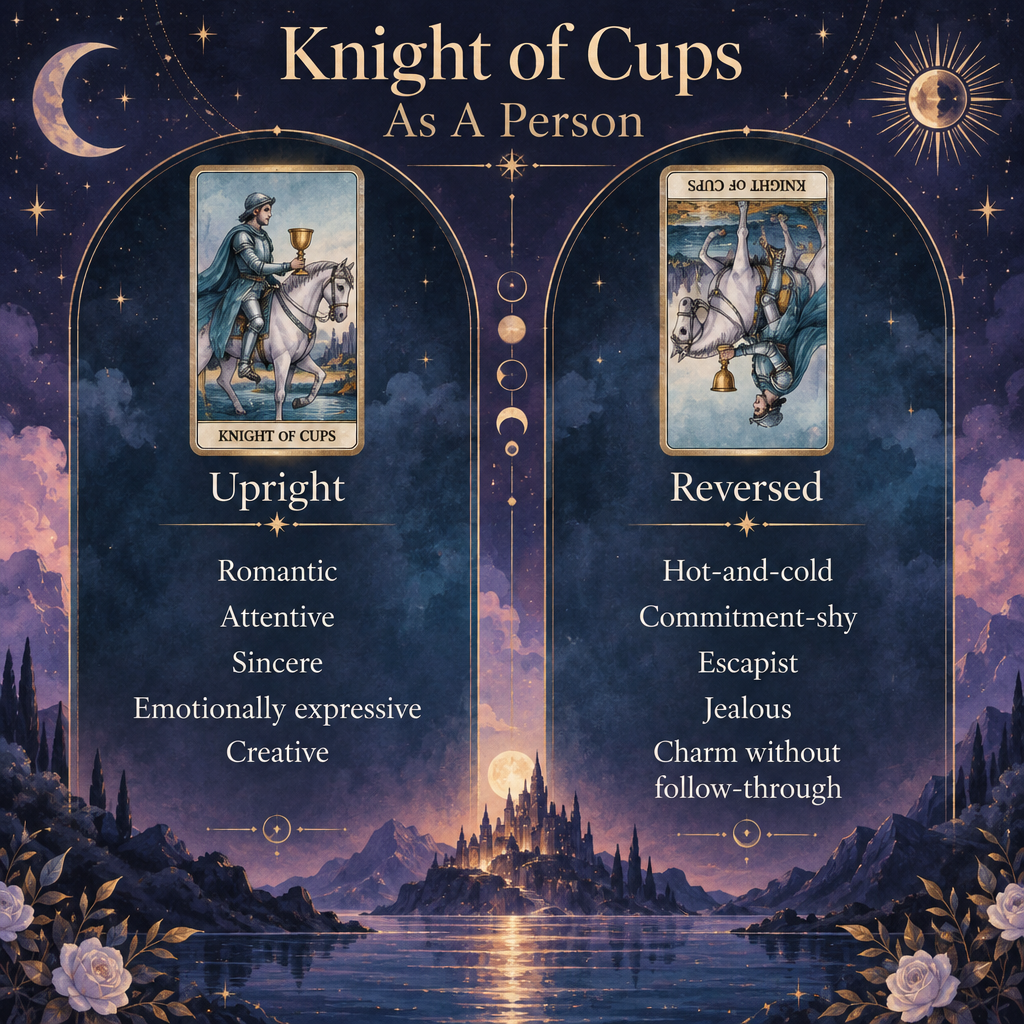 Knight of Cups Upright vs Reversed Personality Traits