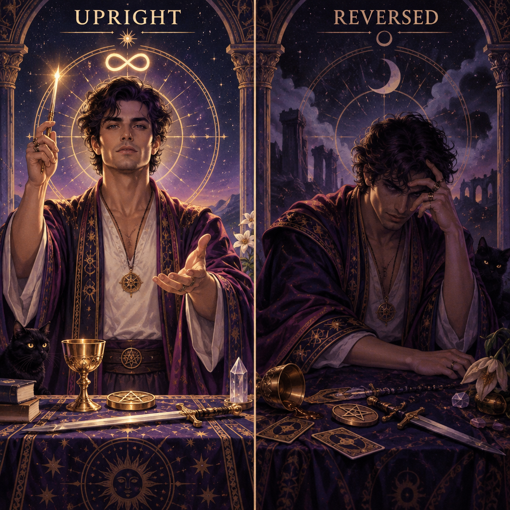 Upright vs Reversed Magician Personality
